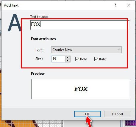 How to add text to icons using the IconWorkshop tool