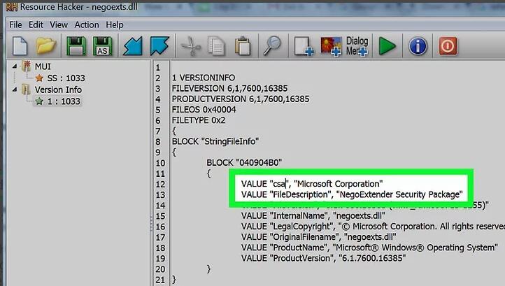 How to edit DLL files using Resource Hacker