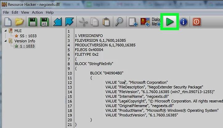 How to edit DLL files using Resource Hacker