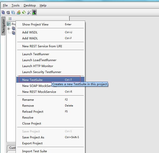 soapui access webservice interface test