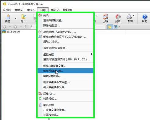 Use PowerISO software to create Centos7 bootable USB disk