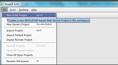 soapui access webservice interface test