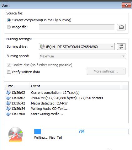 How to burn audio CD with PowerISO