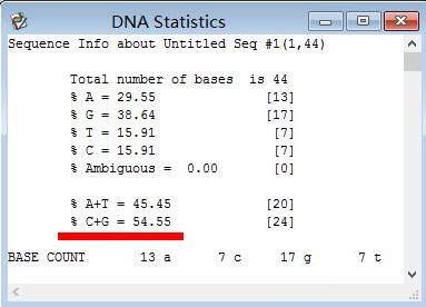 How to quickly calculate the GC content of a DNA sequence