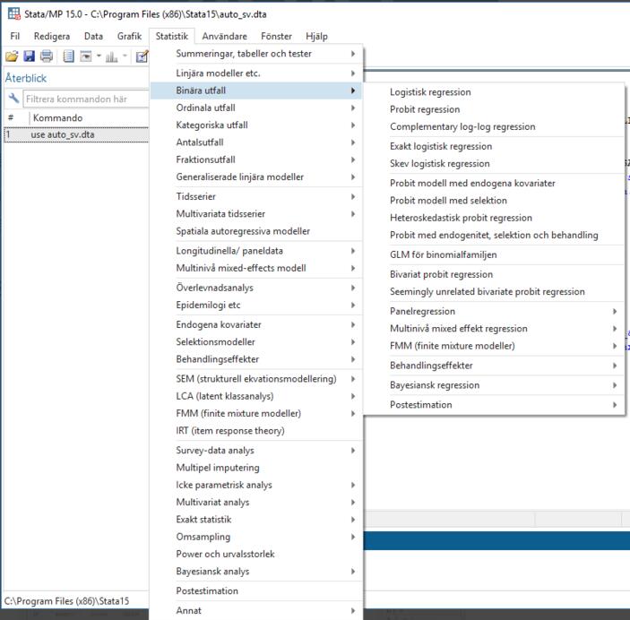 How to implement LM test in stata