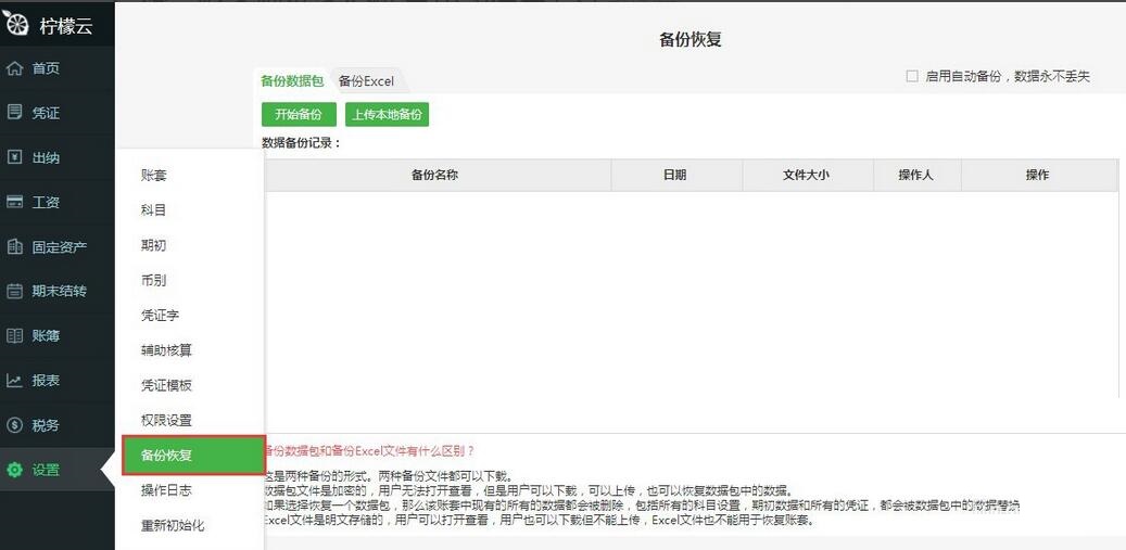 How to use the backup and recovery function of Lemon Cloud Financial Software