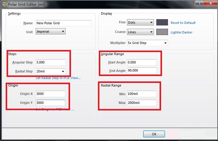 AD16 grid point setting method