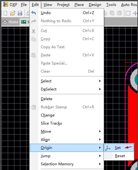 How to set the file origin and measurement in AltiumAD16