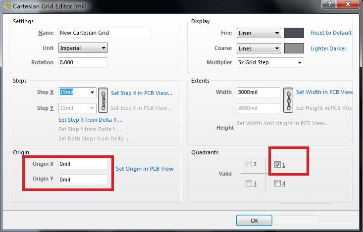 AD16 grid point setting method