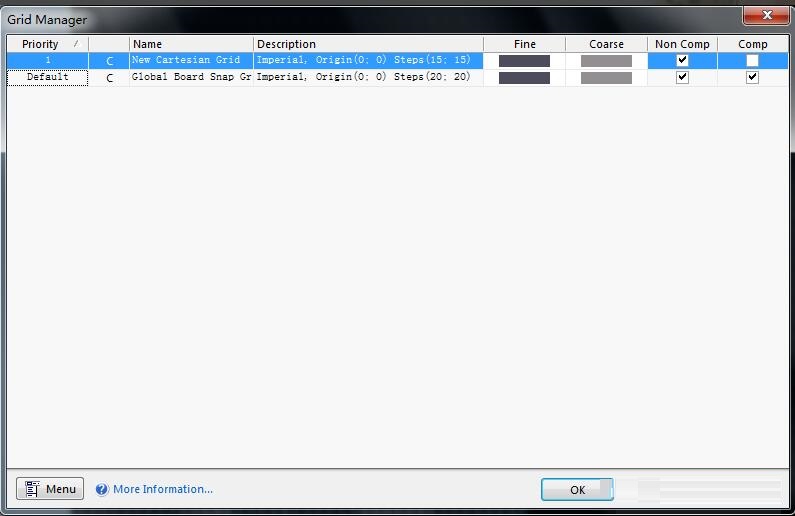 AD16 grid point setting method