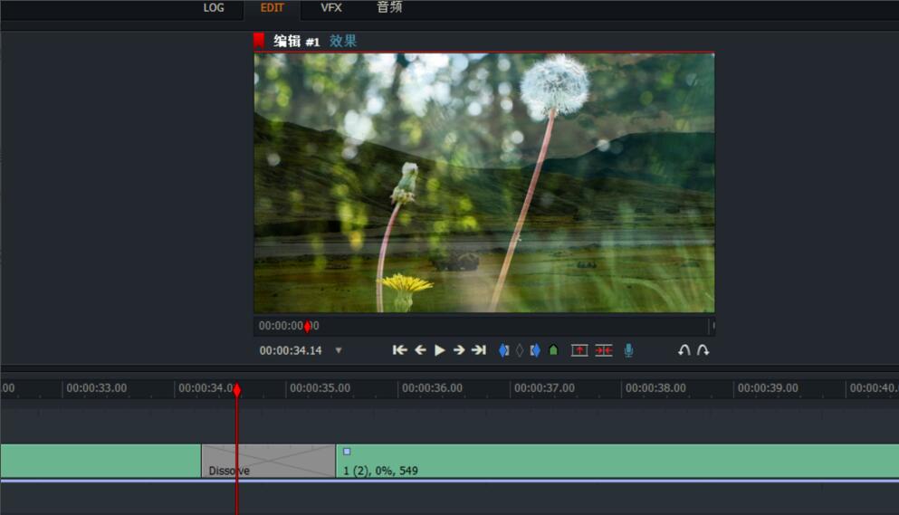 How to add transition effects to video pictures in lightworks