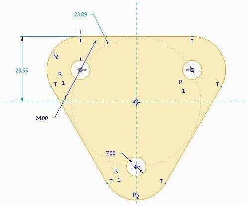 Creo 3.0 bracket parts creation process