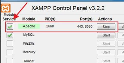 How to run php web page with xampp