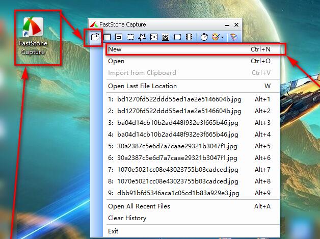 How to set shortcut keys for FastStone Capture screenshot software