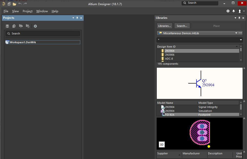 Altium Designer18 new project