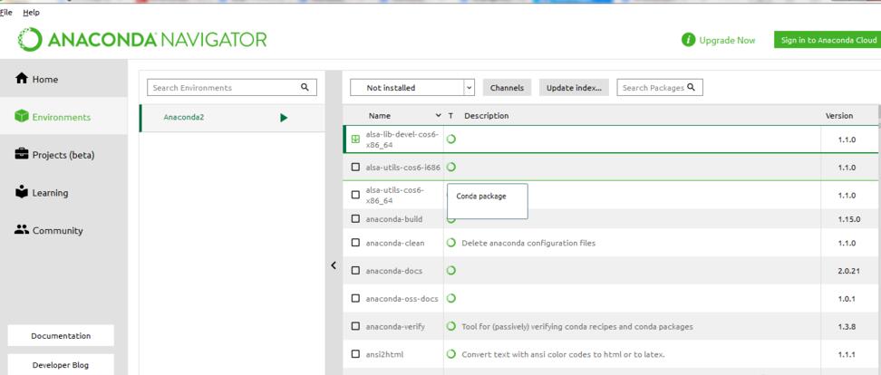 Installation of various third-party libraries under Anaconda