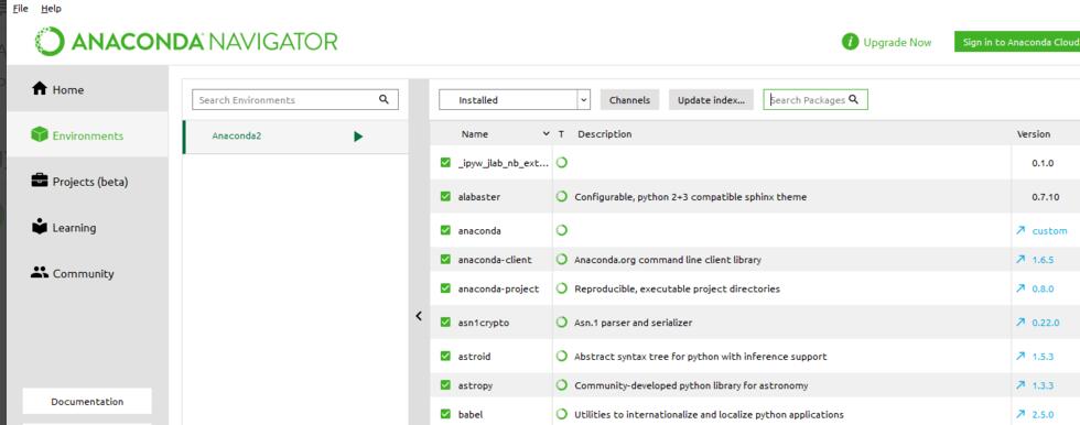 Installation of various third-party libraries under Anaconda