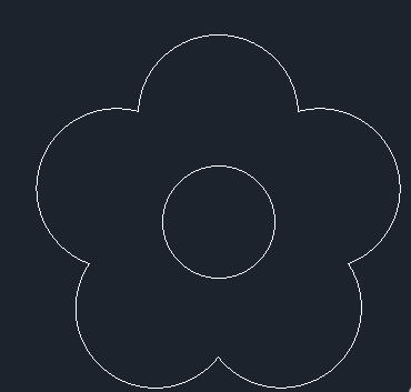 How to draw flowers in AUTOCAD2018?