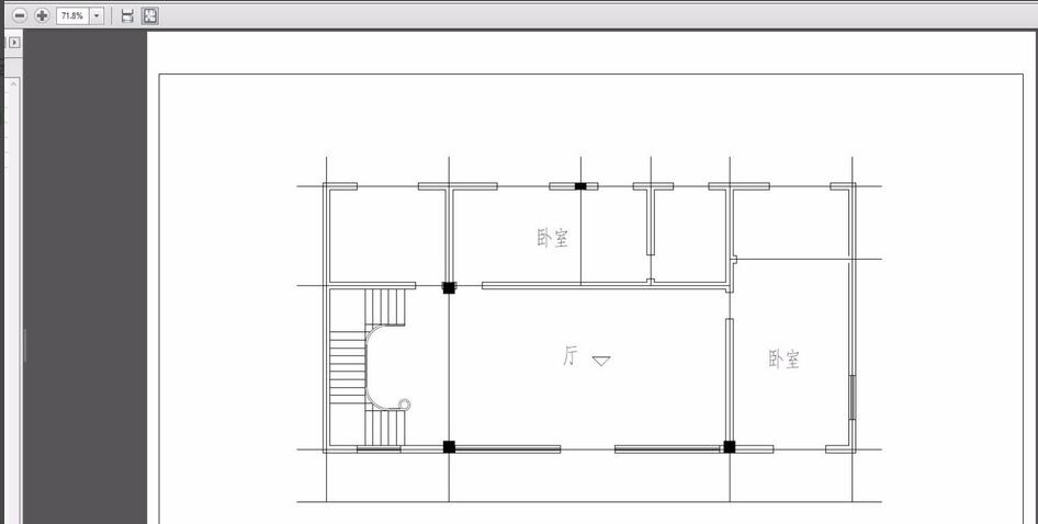 Tianzheng Architectural CAD print and export black and white PDF