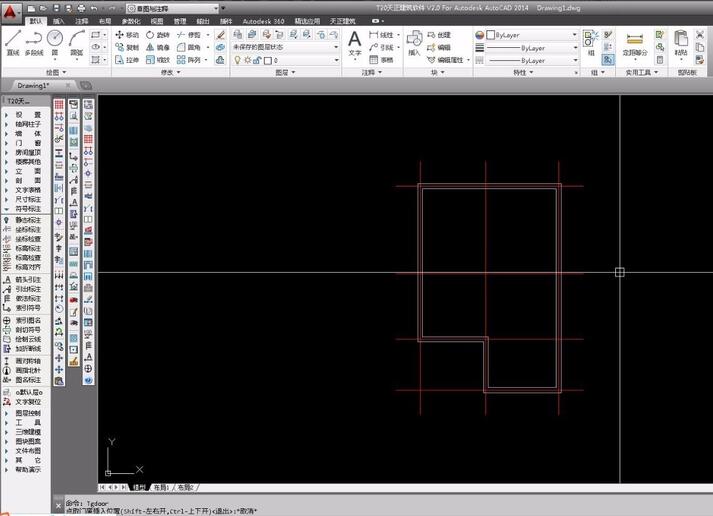 How to draw double doors in Tianzheng Architectural CAD?