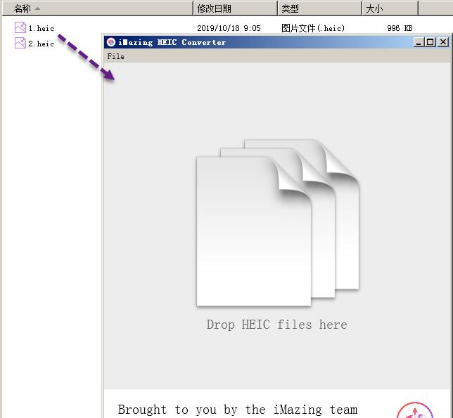 Use iMazing to convert heic image files to png