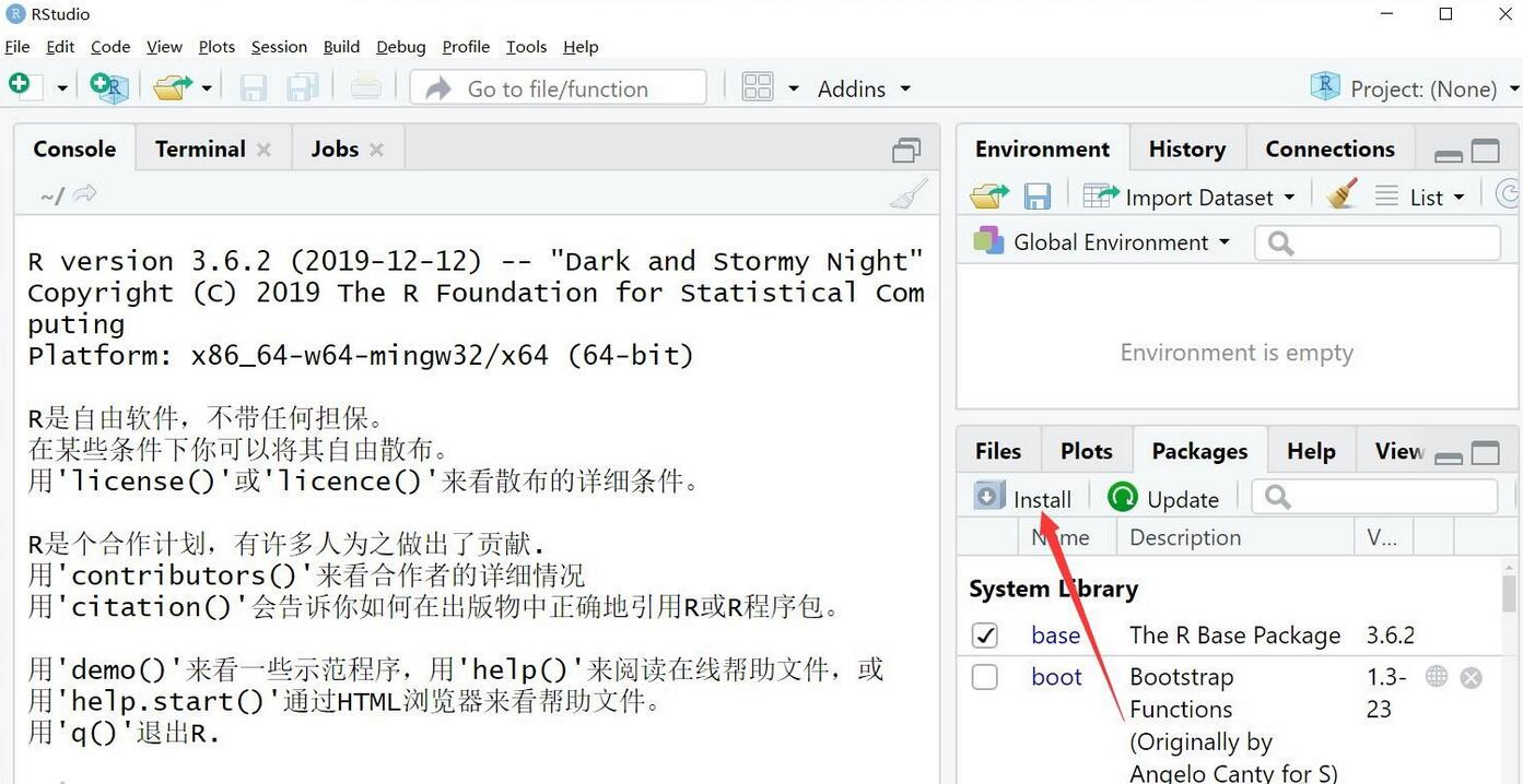 How to install new packages in RStudio