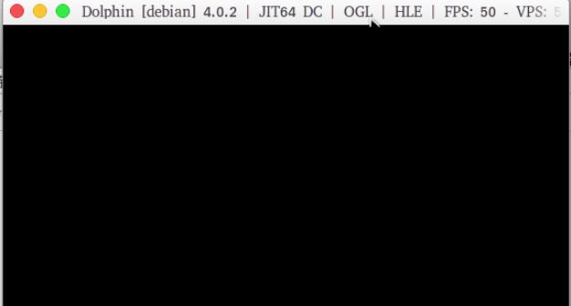 Dolpin emulator opens the game with a black screen
