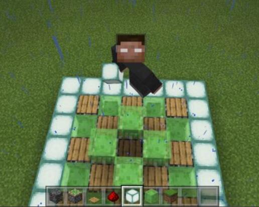 Minecraft Redstone Technology Trampoline Tutorial