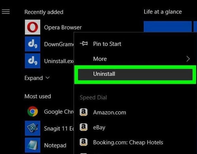 How to uninstall Opera