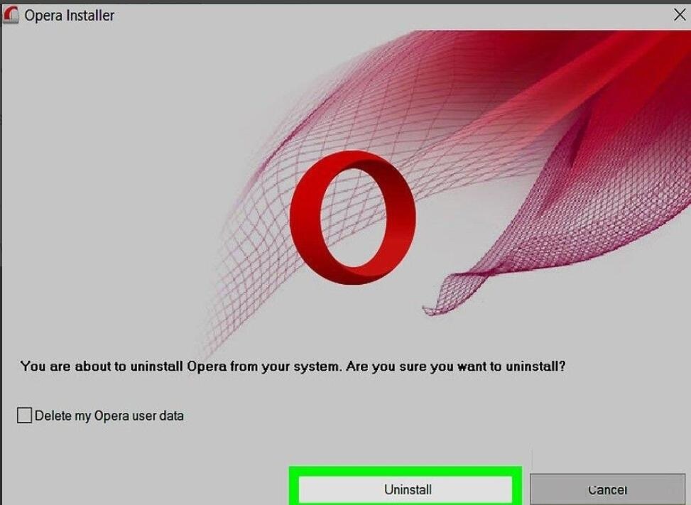 How to uninstall Opera