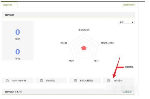 Screenshot of how to apply for off-campus credits in Chaoxing Learning Tongzhong