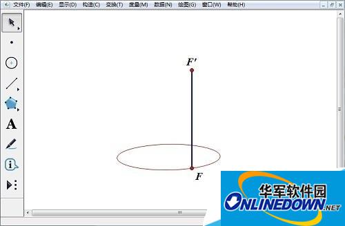 Construct line segment FF after transformation and translation of point F