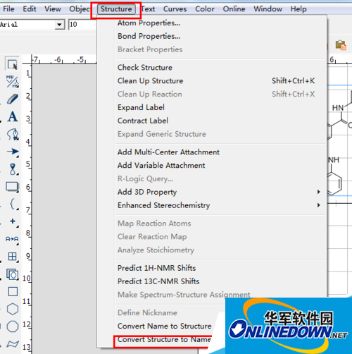 ChemDraw User Guide: [4] English naming of target compounds