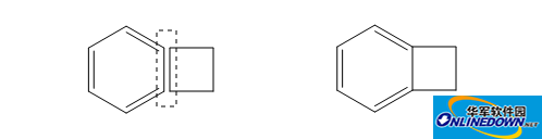 ChemDraw two chemical structures connected by bonds