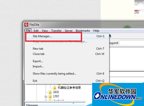 How to connect to a remote server using filezilla