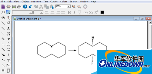 Example explanation: ChemDraw H point and H stroke