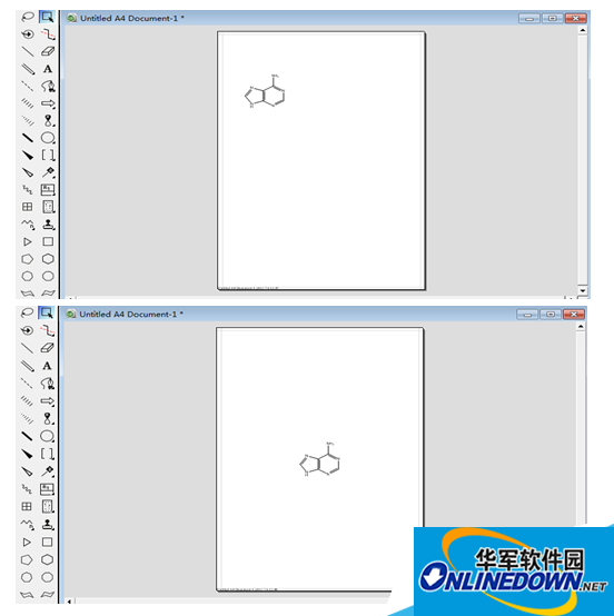 Comparison of the before and after effects of centered distribution