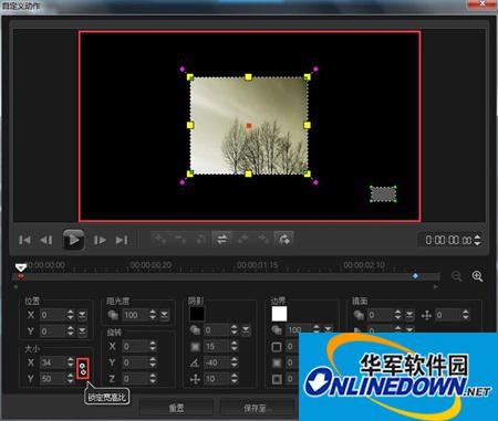 How to set custom size on VideoStudio X8