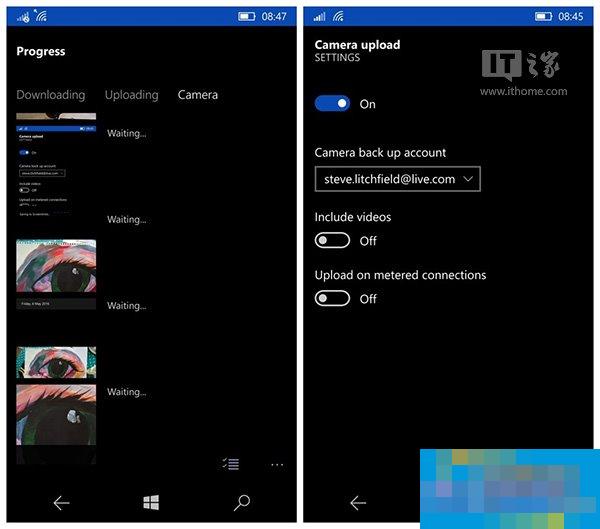 Win10 Mobile version of "OneDrive" update: finally added screenshot upload function