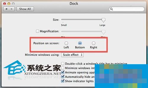  How to adjust the position and size of DOck in Mac OS X