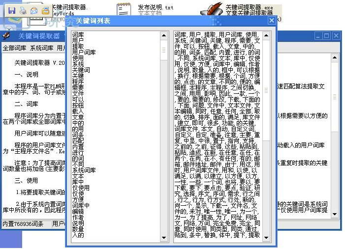Article keyword extractor