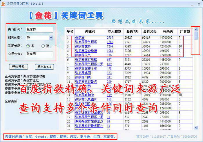 Golden Flower Keyword Tool