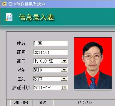 Card typesetting system