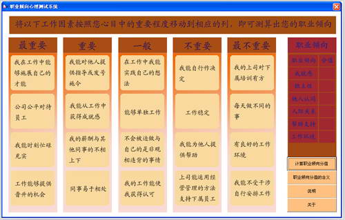 Career aptitude psychological testing software