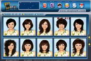 Magic mirror hair design system (computer hair selection)