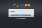 Foreign exchange trading software ACFX MT4 (iPad version)