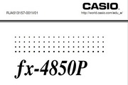 CASIO Calculator fx-4850P Manual