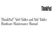 IBM(ThinkPad) ThinkPad X60 Tablet Manual