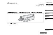 Canon MV800i digital video camera instruction manual