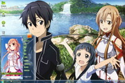 SAO Sword Art Online computer theme